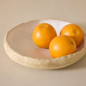 קערת קרמיקה לבנה